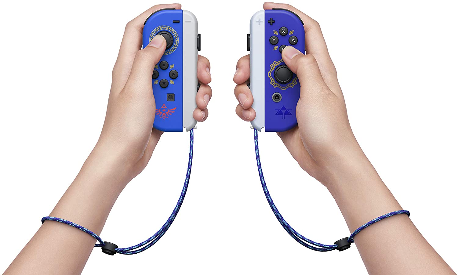 Controles Joy-Con edición The Legend of Zelda: Skyward Sword HD (color azul, izquierdo y derecho)