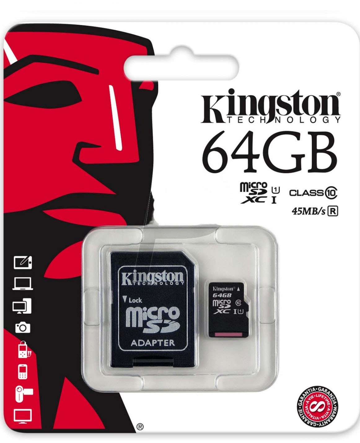 Tarjeta de memoria Micro SD Kingston (64 GB)